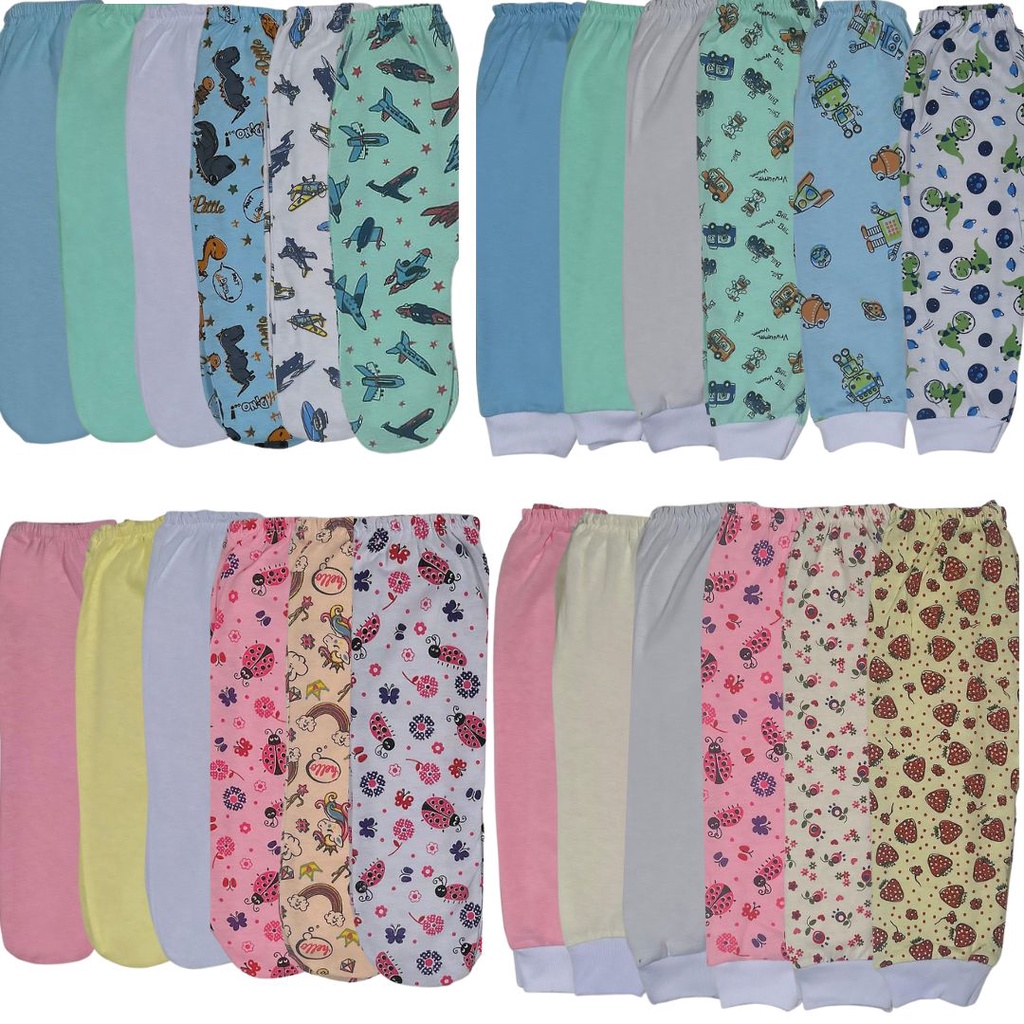 Kit 6 Peças Mijão (calça) Malha 100% Algodão Menino E Menina em Oferta na Shopee