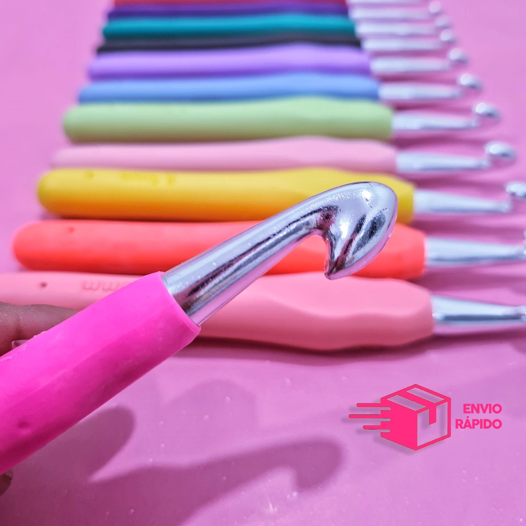 Agulha p/ Crochê - Modelo Soft e Cabos Emborrachados em Oferta na Shopee