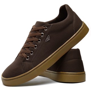 Tenis Masculino Sapatenis Masculino Marrom Tenis  Masculino Com Costura Lateral