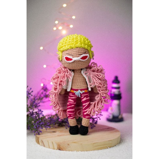 Donquixote Doflamingo One Piece Boneco de Amigurumi
