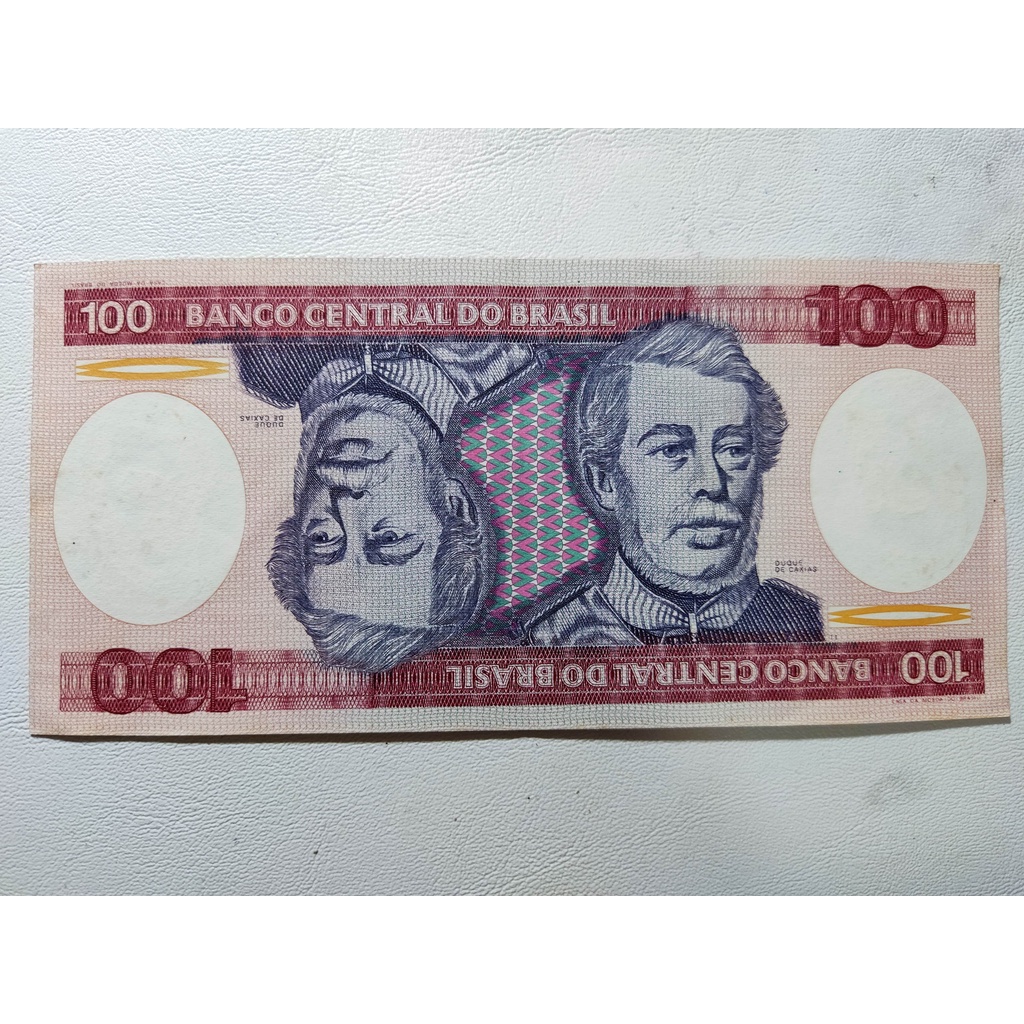 1 Nota Cédula 100 Cem Cruzeiros – Duque de Caxias – 1984 – FE