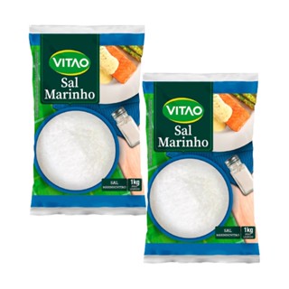 Kit com 2 Pacotes de Sal Marinho 1kg cada - Vitao