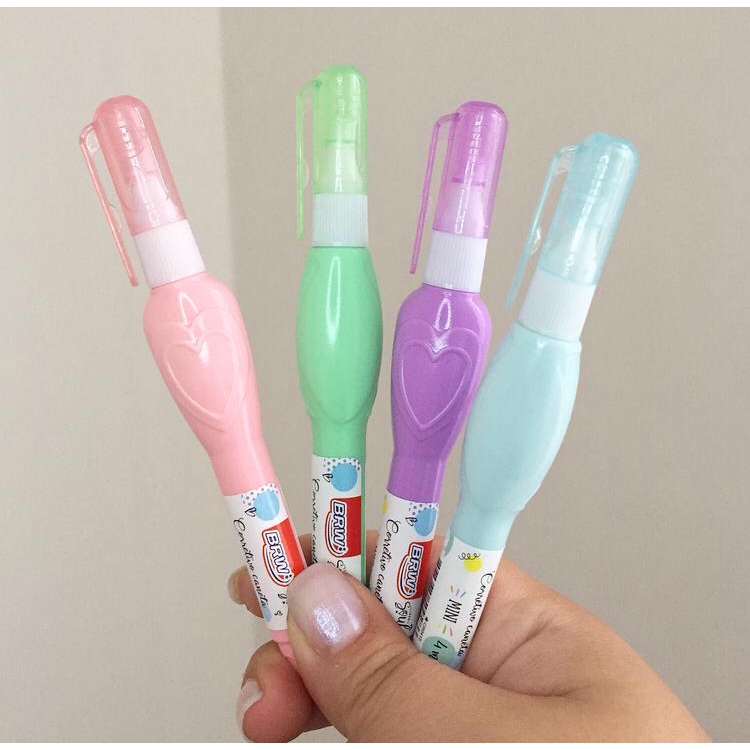 Mini Caneta Corretiva BRW Corpo em Tom Pastel 4ml