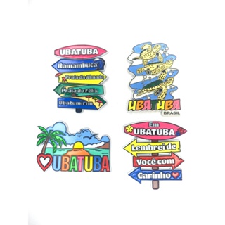 Imãs de Geladeira Ubatuba São Paulo Decorativos Emborrachados em Oferta na Shopee