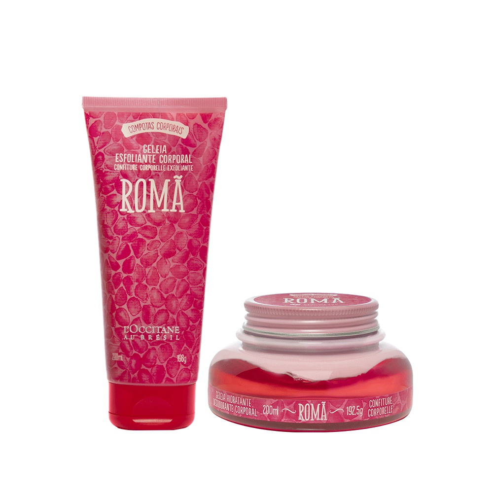 Rotina Banho e Hidratação Romã ( Hidratante + Esfoliante ) Loccitane