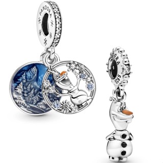 Berloque Charm - Olaf Disney - Banhado a Prata