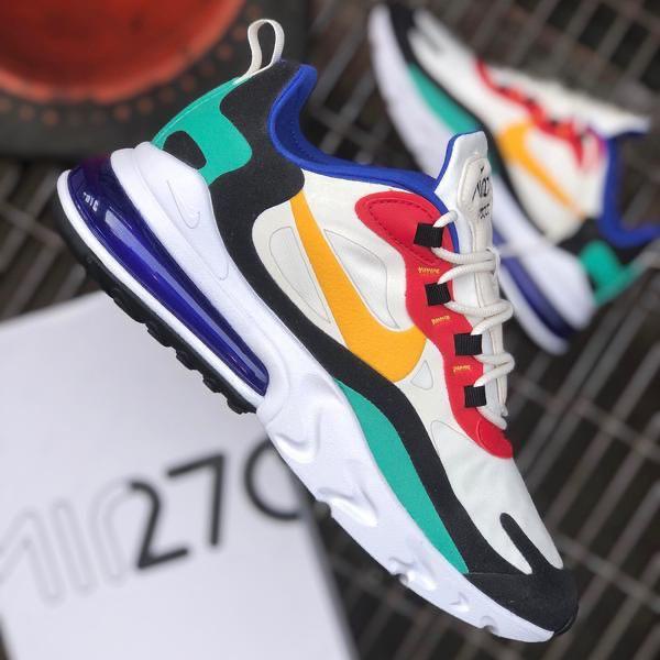 Tênis NIKE Air Max 270 Branco Azul - Nike Air Max - Tênis Feminino