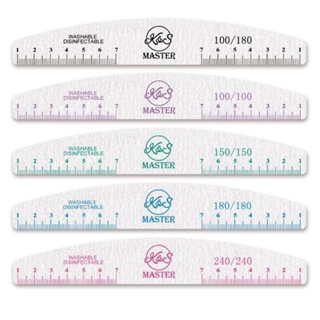 Kit com 10 Lixas Reguá Unha Porcelana Acrygel Fibra K&S em Oferta na Shopee