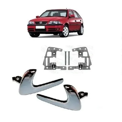 Par De Maçaneta Interna Mais Par De Cavalete Com Pino Gol G2 G3 em Oferta na Shopee