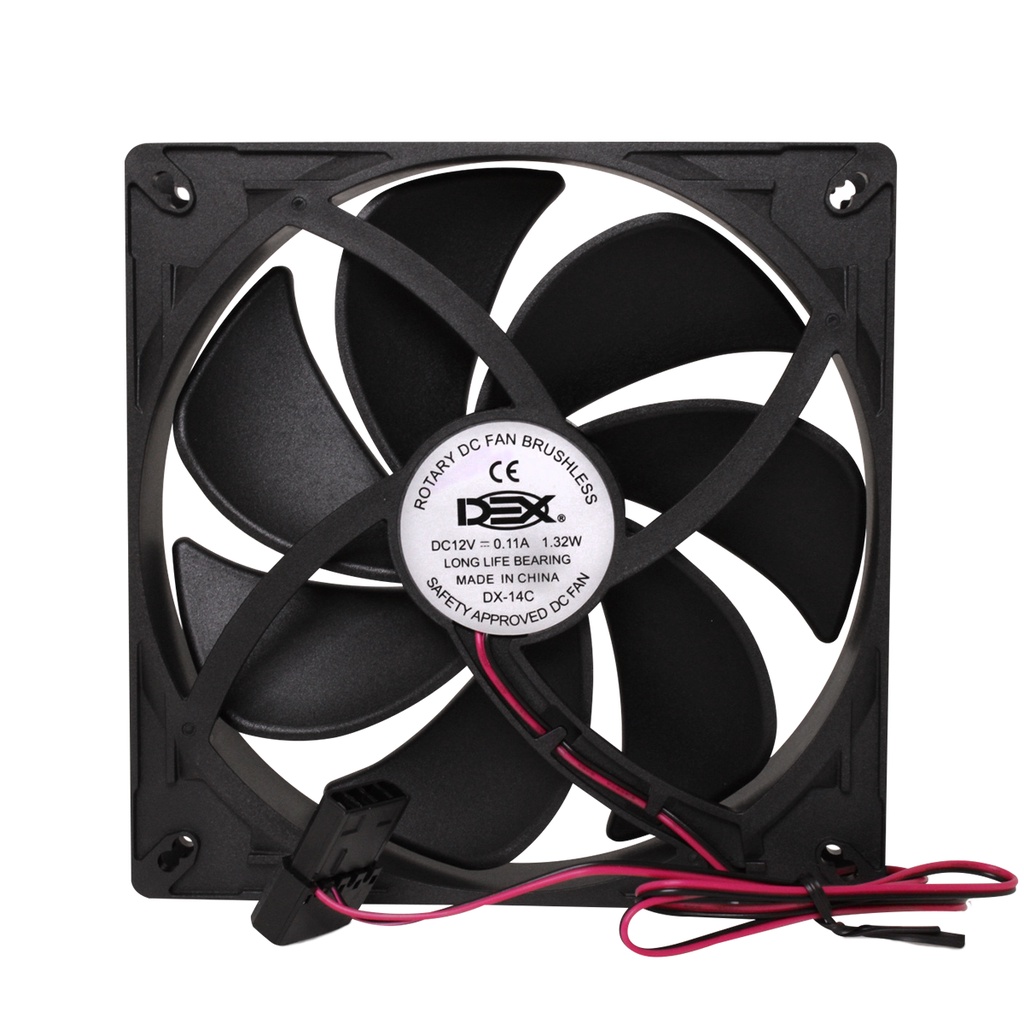 Cooler Fan Preto 140x140x25 14cm Gabinete Ventoinha