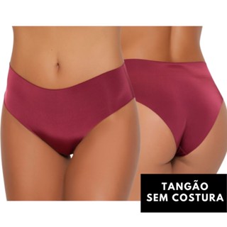Kit 10 Tangão Sem Costura Corte A Laser Não Marca Calcinha Lingerie