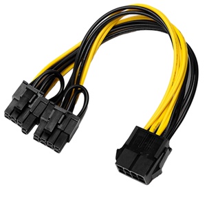 Duplicador Pci-express Cabo Y Splitter 8/6P (6+2) Mineração Placa de Vídeo GPU VGA em Oferta na Shopee