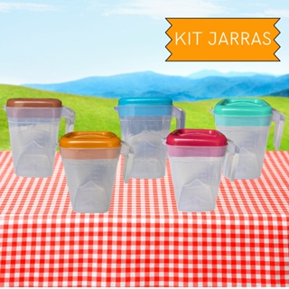 Jarras Plásticas para Suco 1.500 ml - Kit com 3 unidades em Oferta na Shopee