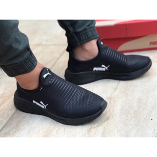 Tenis esportivo Puma Slip on Unissex Leve, ortopédico ,Macio, sem cadarço confortavel