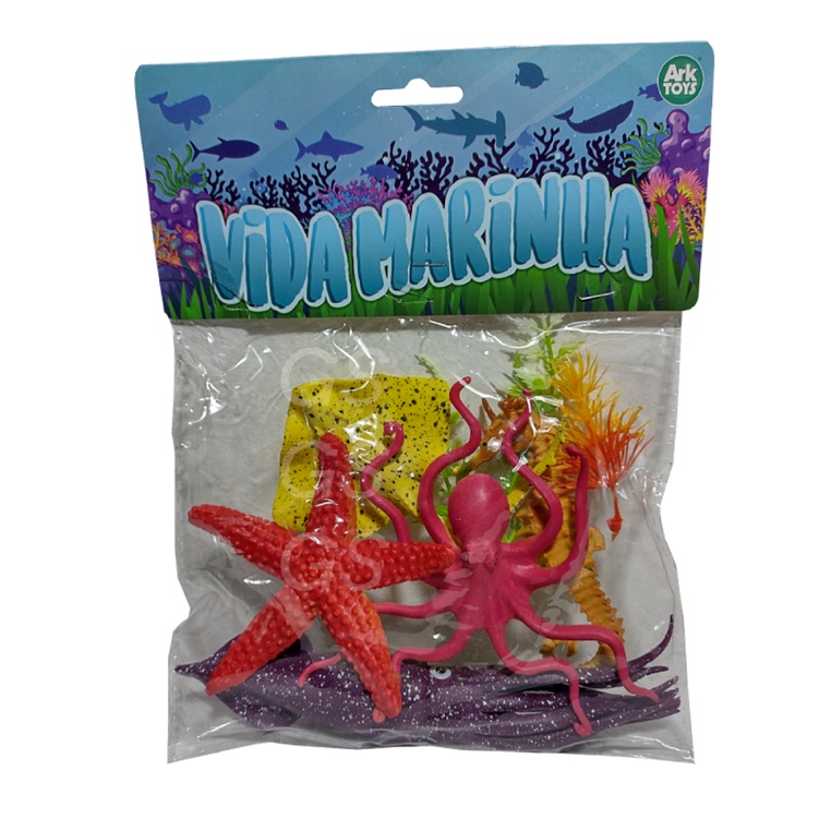 5 Animais Borracha Fundo Do Mar Polvo Cavalo Marinho Lula, Arraia, Estrela do mar em Oferta na Shopee