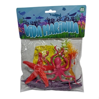 5 Animais Borracha Fundo Do Mar Polvo Cavalo Marinho Lula, Arraia, Estrela do mar em Oferta na Shopee