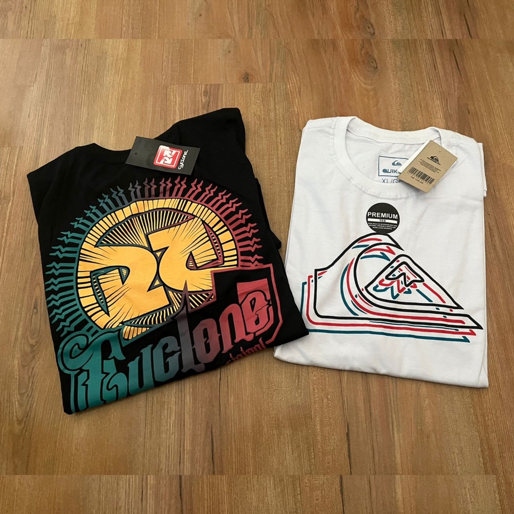 kit 2 camiseta cyclone e Quiksilver | Shopee Brasil