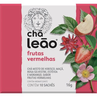 Chá Leão Premium - Frutas Vermelhas 10 Sachês