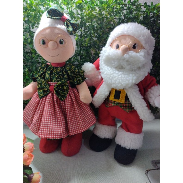 Casal Mamãe e Papai Noel/Decoração/Natal/Decoração de Natal/Papai Noel/Mamãe Noel