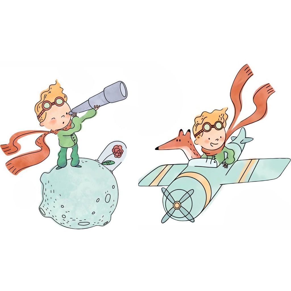 2 DISPLAY PEQUENO PRINCIPE BABY AQUARELA 70CM