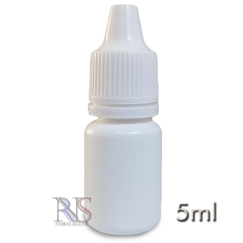 200 Frasco Plástico 5ml conta gotas - Ref 14722