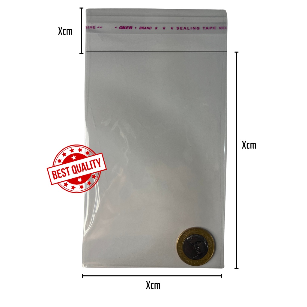 Saquinho Adesivado Kit Com 1000 Transparente
