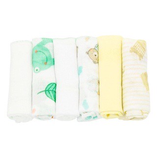 Pano de boca Babete Fralda de boca 100% algodão 32cm x 32cm - Mega Promoção