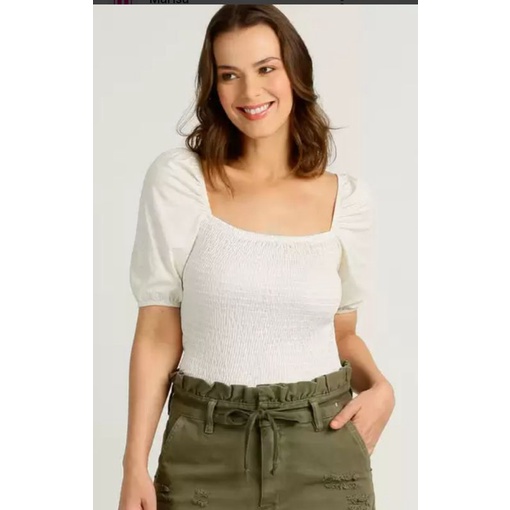 BLUSA LASTEX ,MANGA CURTA,PRINCESA .