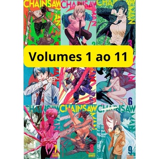 Mangá Chainsaw Man Novo Lacrado Anime Volumes 1,2,3,4,5,6,7,8,9,10,11,12,13 em Oferta na Shopee
