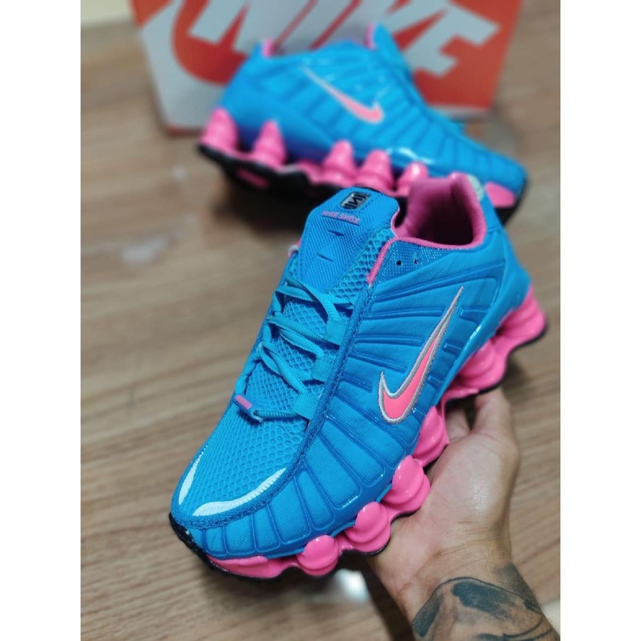 Tênis masculino e feminino nike Shox 12 Molas infantil camaleâo arco-iris Refletivo lançamento Promoção Oferta Imperdivel