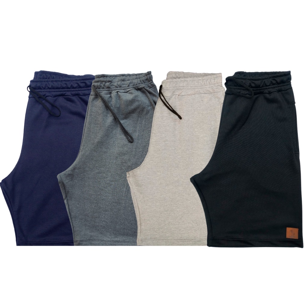 Kit 3 Bermudas de Moletom Masculina Academia Casual Treino C/ /cordão.