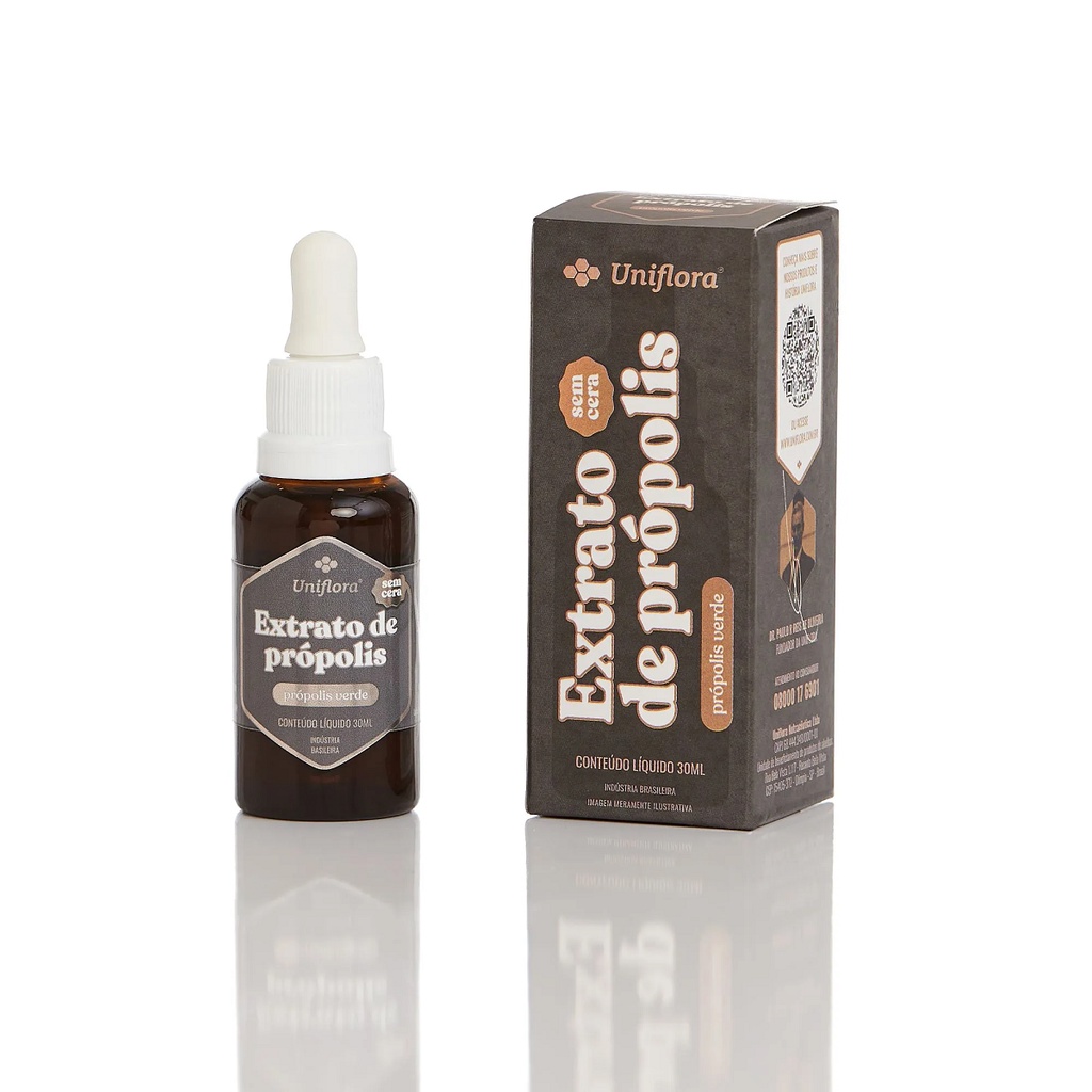 Extrato de Propolis Verde SEM CERA Wax Free 30ml - Uniflora