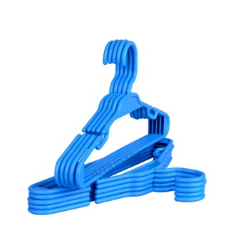 Conjunto Kit 30 Unidades Cabide Infantil/Bebê Plástico 5,5mm Azul