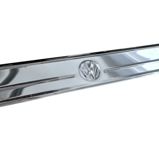 calha de Chuva Fusca com logo Vw Aço inox em Oferta na Shopee