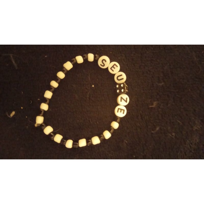 pulseira seu Zé/ Zé pretinho/ Zé pilintra/preto e branco/dado/miçanga