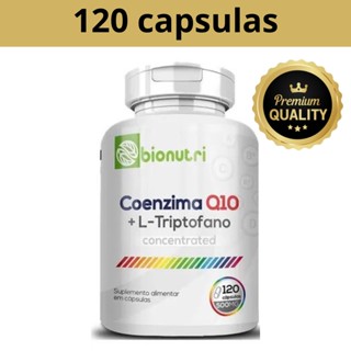 Coenzima Q10 + L-Triptofano 100% Pura 500mg 120caps Desempenho Físico