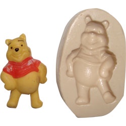 Molde de silicone Ursinho Pooh - Biscuit, Resina, Pastas e etc... (V 30) em Oferta na Shopee