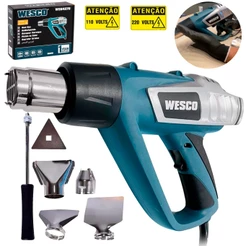 Soprador Térmico 1800 - 2000W De Potência Tensão 110 - 220v Original Profissional Wesco WS6427