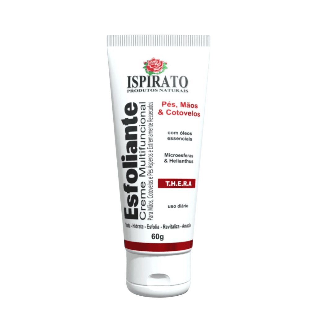 Creme Esfoliante Multifuncional Ispirato Pés Mãos e Cotovelos 60g