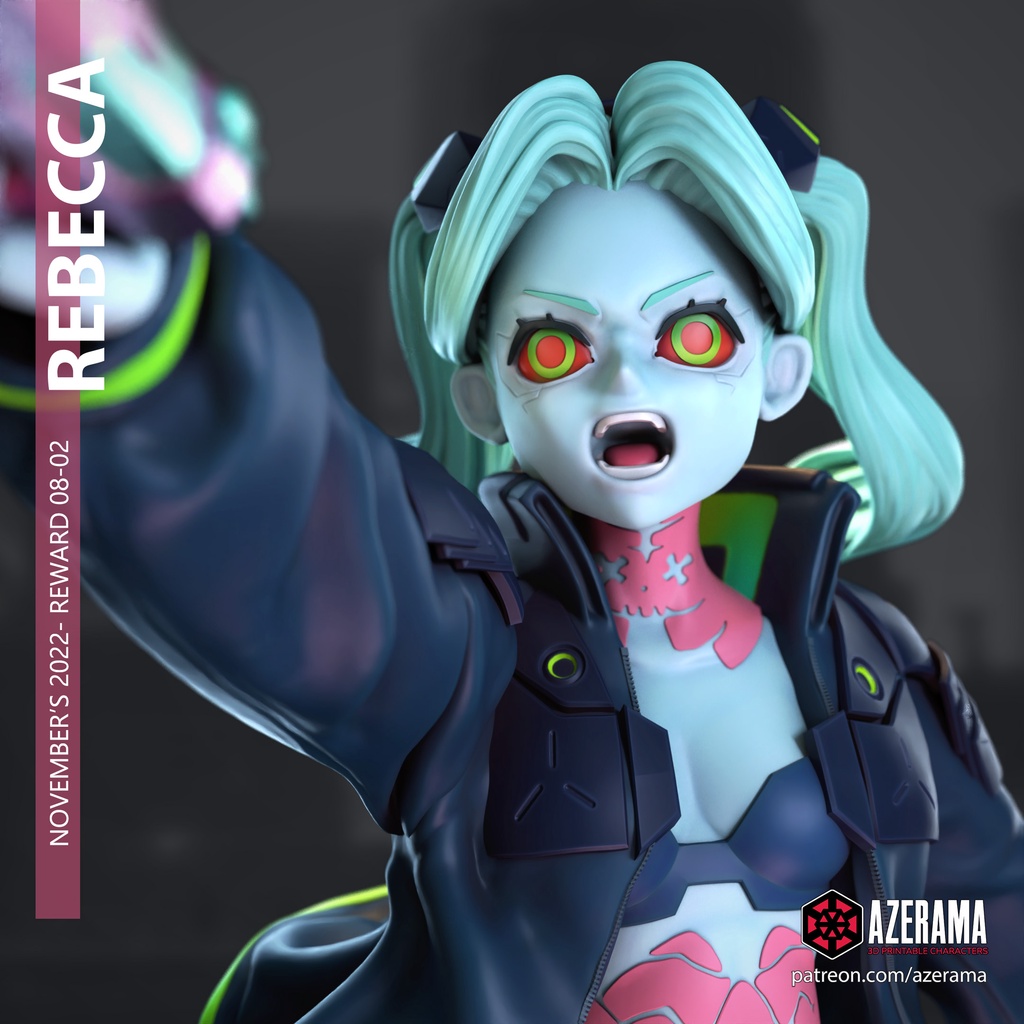 Cyberpunk jogos anime impressão periférica personagens cartão de metal  rebecca único cartão anime figura coleção cartão de brinquedo presente -  AliExpress