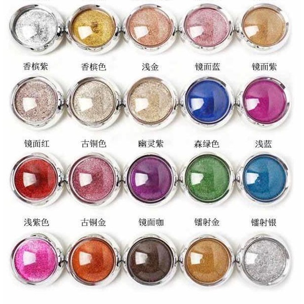 Pó Estrelado para Unhas po cromo colorido em Oferta na Shopee