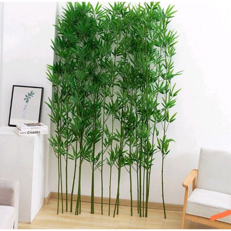 Planta Artificial Galho Haste de Bambu Unidade 1.05m Toque Real 1unidade |  Shopee Brasil