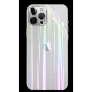 Película ceramica 3D flexível Glitter Aurora Traseira Película , para iPhone XR 11 12 13 14 Plus Pro Max - PL15