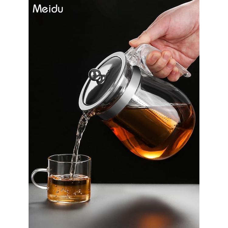 Garrafa de vidro infusora de chá para bebidas quentes infusor