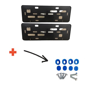 Suporte Moldura Placa De Carro Mercosul C/ Lacre E Parafuso em Oferta na Shopee