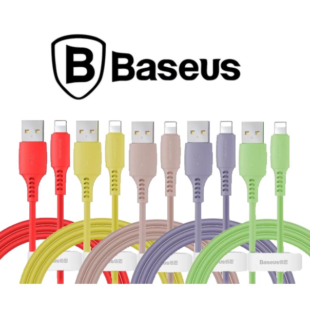 Cabo Colorido para iPhone - Baseus Colorful - Lightning Para USB - 2.4A 1.2M - Várias Cores