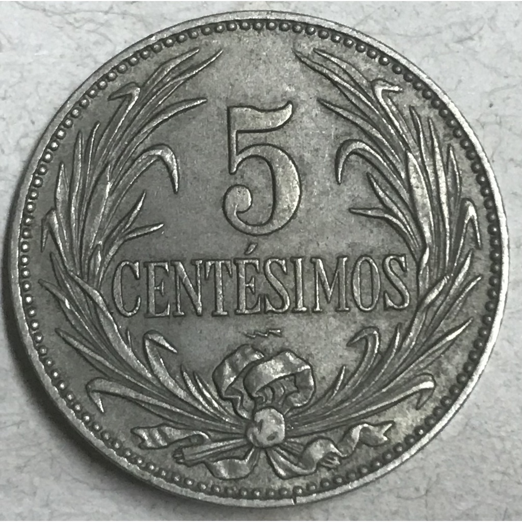 🇺🇾 Moeda do Uruguay 5 centésimos, 1924, 1936, 1944, 1953, 1960 - ESTRANGEIRA