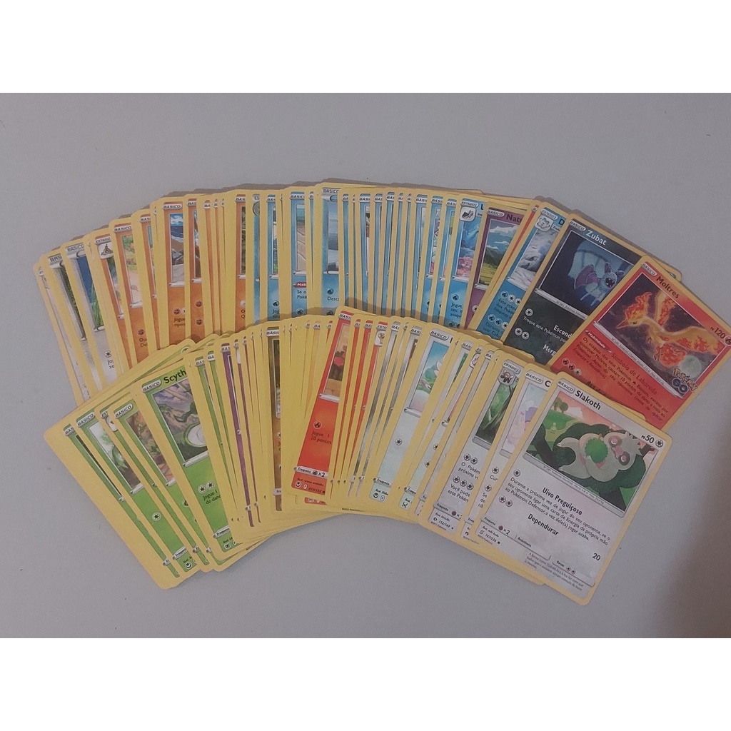 Cartas pokémon copag originais com 50, 75 ou 100 cartas sem repetição e com brilhantes garantidas