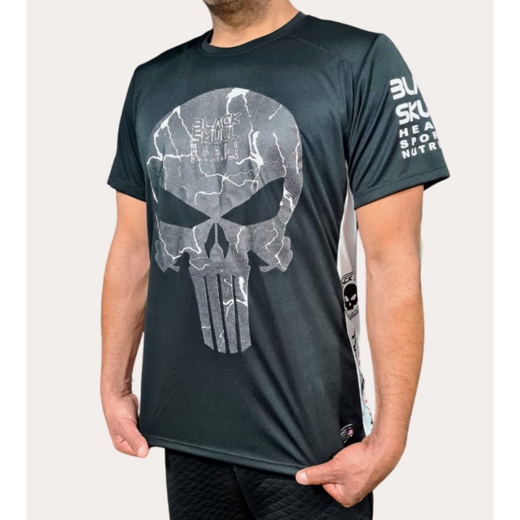 Dry fit best sale black skull