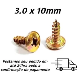 Parafuso Chipboard Flangeado Phillips 3,0 X 10mm Bicromatizado